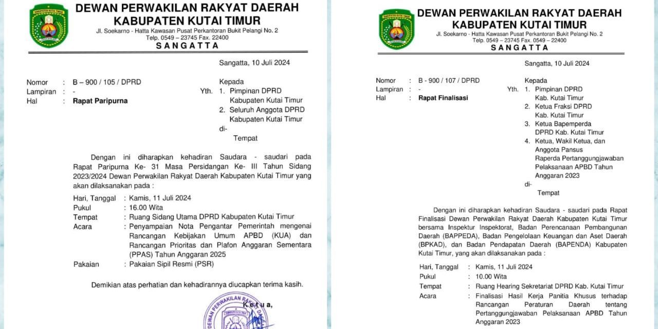 Ini Sederet Agenda Penting DPRD Kutim