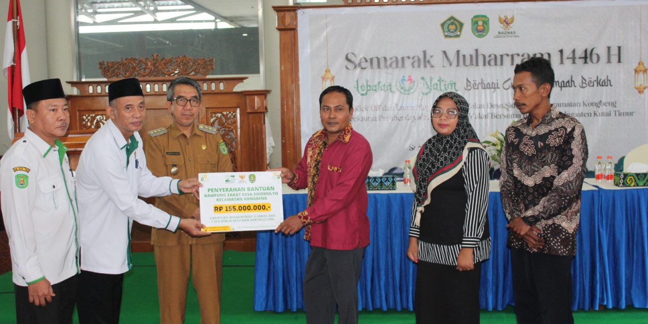 Baznas Kutim Berikan Santunan Kepada 1000 Anak Yatim, Piatu, Dhuafa dan Bantuan Kampung Zakat