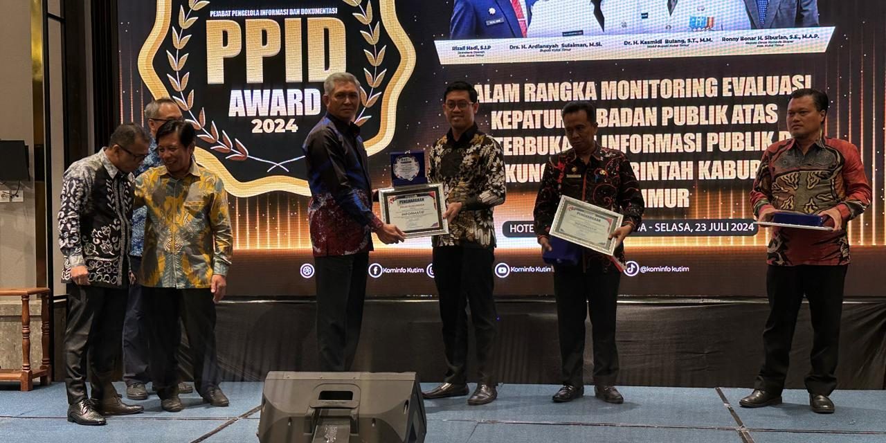 RSUD Kudungga Raih Terbaik I PPID Award Kutim 2024 Kategori Badan Publik