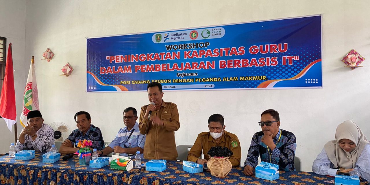 PGRI Kutim Bersama PT GAM Gelar Workshop Peningkatan Kapasitas Guru Pembelajaran Berbasis IT