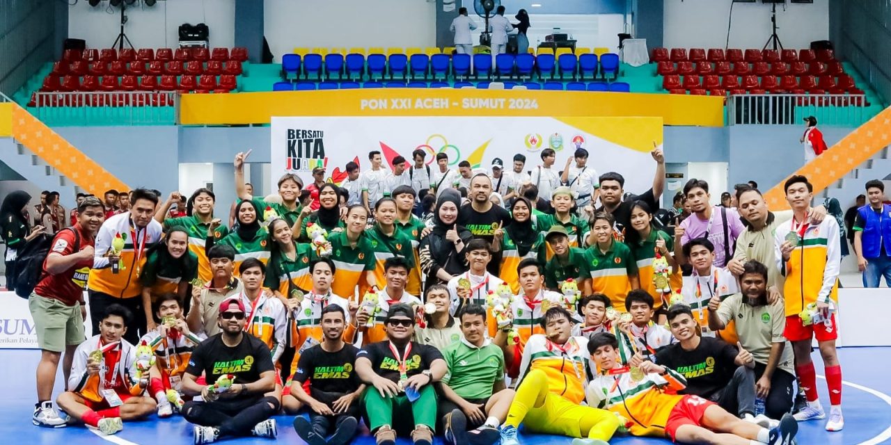 Luar Biasa, Kalahkan Jatim 2-1 Tim Futsal Putra Kaltim Raih Emas PON XXI 2024