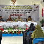 Diskop UKM Kutim Gelar Pelatihan Sertifikasi halal Bagi 35 Pelaku UMKM