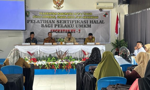 Diskop UKM Kutim Gelar Pelatihan Sertifikasi halal Bagi 35 Pelaku UMKM