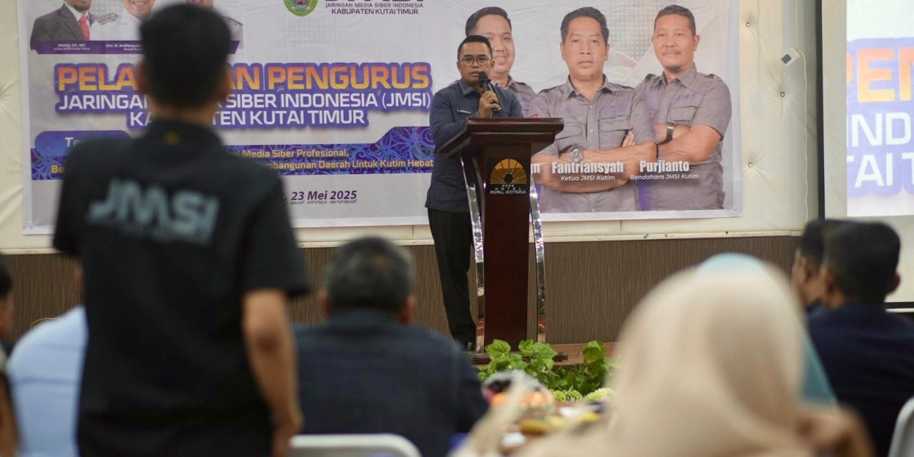 Hadiri Pelantikan Pengurus JMSI Kutim, Wabup Mahyunadi Tekankan Transparansi dan Sinergitas