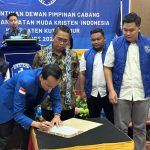 Di Pelantikan Pengurus DPC GAMKI Kutim , Wabup Mahyunadi : Pemerintah Mengayomi Semua Umat Beragama