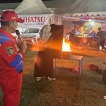 Warga Antusias Ikuti Simulasi Pemadaman Api, Damkar Kutim Edukasi Bahaya Kebakaran di Expo 2025