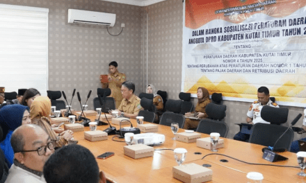 Dishub Kutim Dukung Sosialisasi Perda Pajak dan Retribusi Daerah, Dorong Efektivitas Penerapan di Lapangan