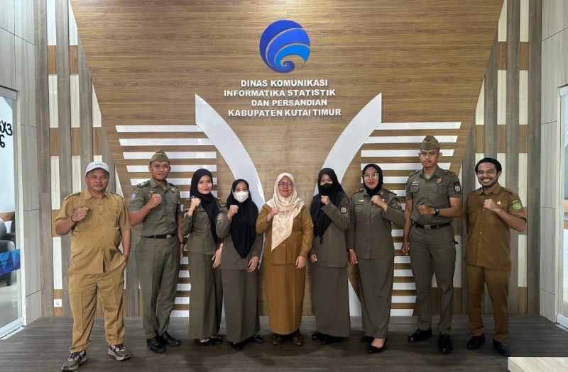 Belajar Kelola Konten, Satpol PP Bontang Kunjungi Diskominfo Staper Kutim