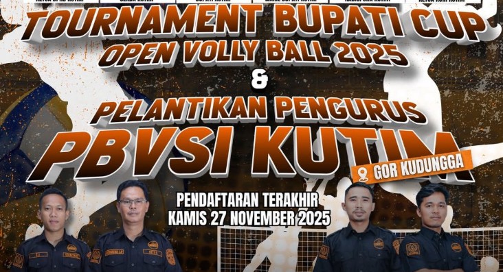 GOR Kudungga Bersiap Sambut Open Turnamen Voli Kutim, Pendaftaran Hingga 27 November