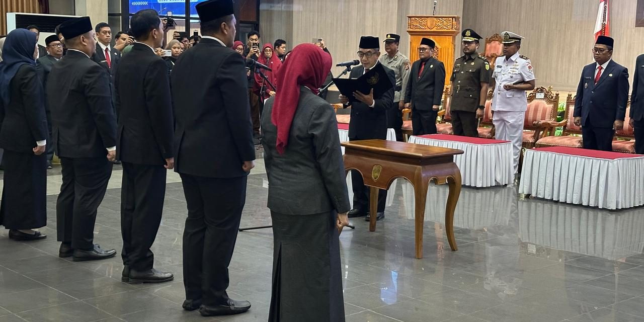 Lantik 10 Pejabat Baru, Bupati Ardiansyah  Tekankan Peningkatan Skor Integritas dan Kerja Nyata