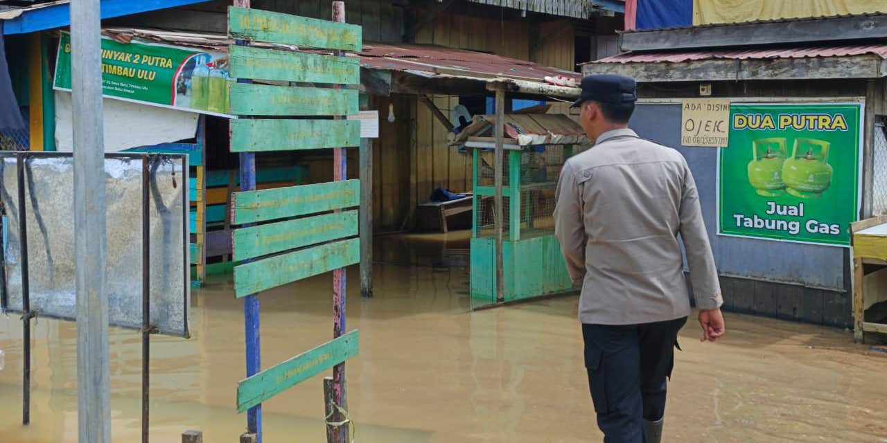 Sungai Merban Meluap, 10 Rumah di Desa Batu Timbau Ulu Mulai Terendam Banjir