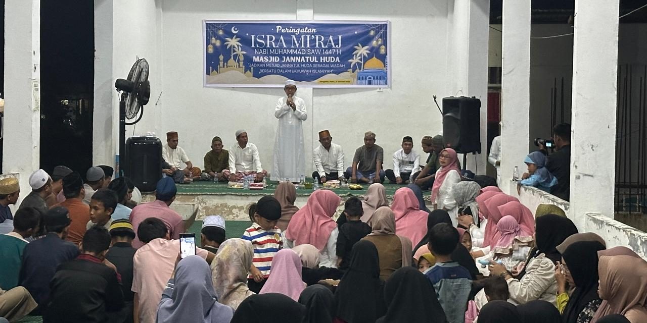 Peringatan Isra Mi’raj 1447 H di Masjid Jannatul Huda, Bupati Ardiansyah : Perjalanan Terjauh Adalah Melangkahkan Kaki ke Masjid