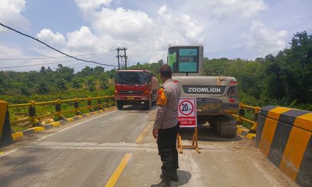Perbaikan Jembatan TNK Capai 60 Persen, Polisi Pastikan Lalu Lintas Terkendali