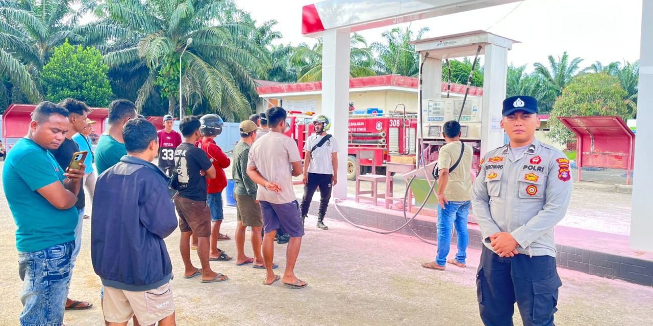 Pompa BBM SPBU Muara Wahau Meledak, Polisi Sigap Amankan Lokasi dan Cegah Kebakaran Besar