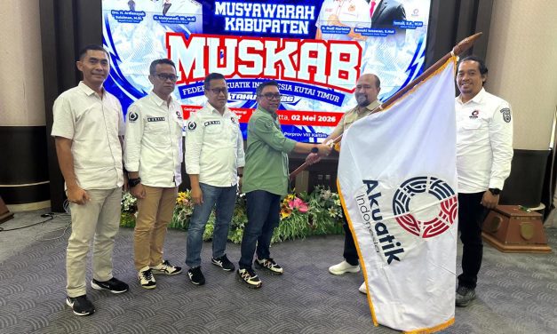 Reza Fahlevi Terpilih Kembali, Akuatik Kutim Bidik Prestasi Lebih Tinggi