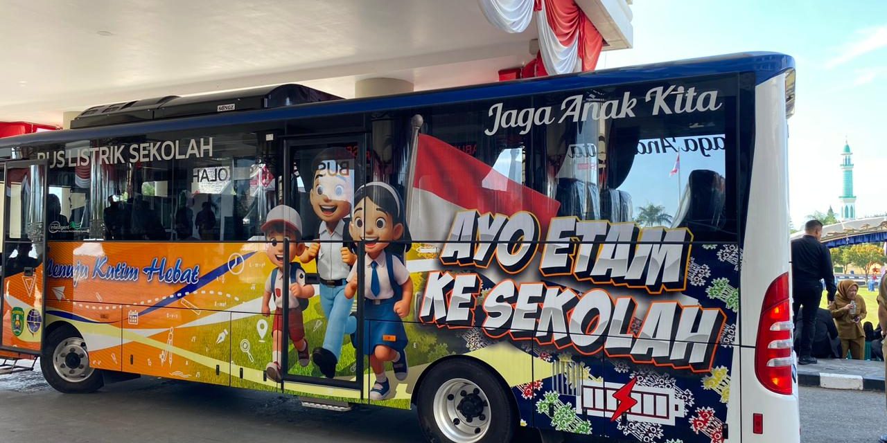 Kutim Uji Coba Bus Listrik Sekolah, Dorong Transportasi Ramah Lingkungan