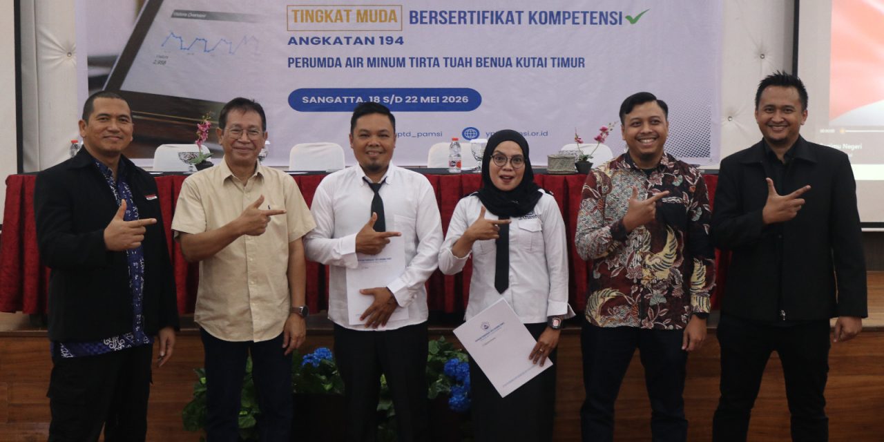 30 Pegawai Perumda TTB Kutim Kantongi Sertifikat Kompetensi Manajemen Air Minum