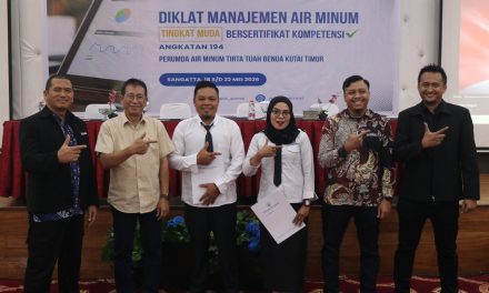 30 Pegawai Perumda TTB Kutim Kantongi Sertifikat Kompetensi Manajemen Air Minum