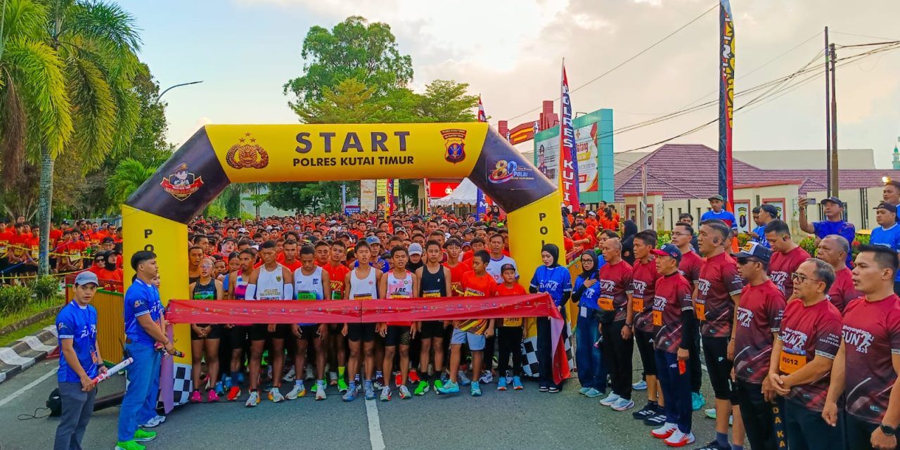 Bhayangkara Run 2026 Semarak, 850 Pelari Ramaikan Sangatta dan Jadi Ajang Unjuk Prestasi