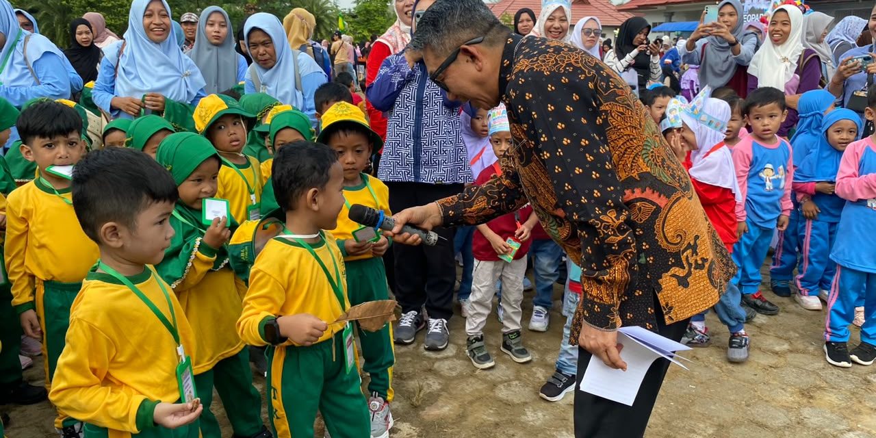 Ribuan Anak PAUD Sangatta Utara Rayakan HAN dengan Edukasi Gizi dan Keceriaan