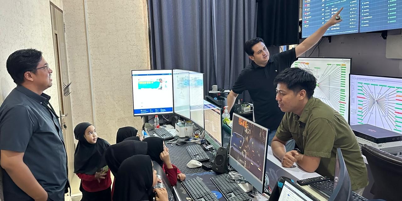 Kunjungi Diskominfo Kutim, Puluhan Siswa TK dan KB Al-Falah Kenali Layanan Teknologi Informasi
