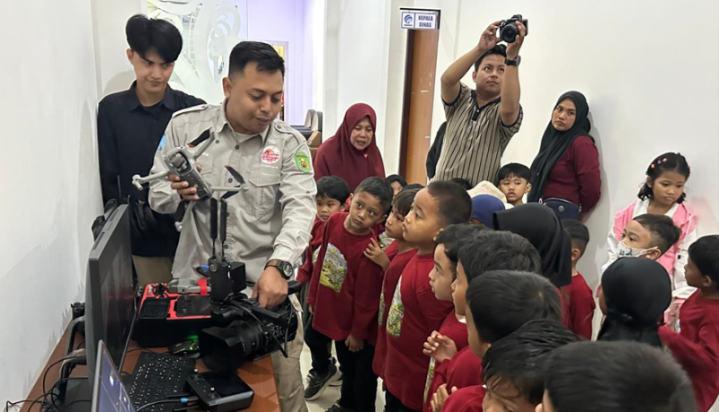 Kenalkan Literasi Digital Sejak Dini, TK dan KB Al Falah Kunjungi Diskominfo Staper Kutim